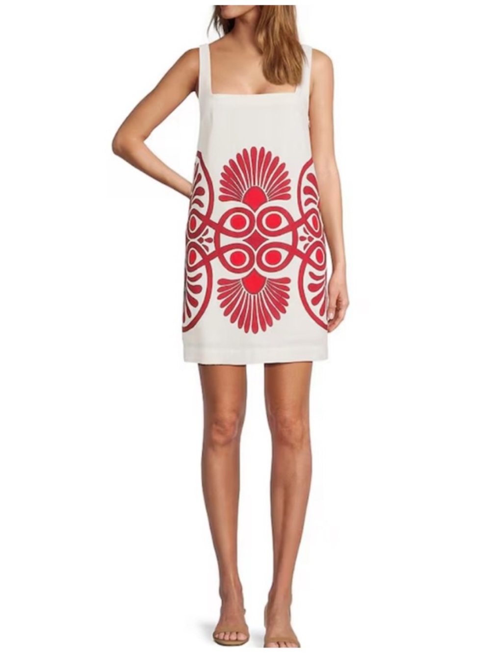 NWT Antonio Melani
Eliana Printed Linen Blend
Square Neck Dress